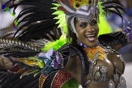 Brazil, A performer from the Mocidade samba school
