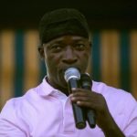 Ble Goude, minister of youth and employment in Ivory Coast's incumbent leader Laurent Gbagbo's government, speaks during a rally with youths in Abidjan