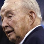 File of Detroit Lions owner William Clay Ford Sr. standing on the sidelines before the start of their NFL football game against the New Orleans Saints in Detroit