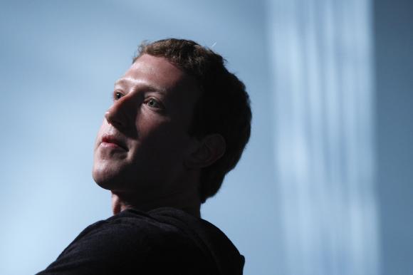 Zuckerberg sits for audience questions in an onstage interview for the Atlantic Magazine in Washington