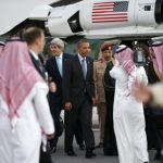 President Obama meets Saudi King Abdullah in Saudi Arabia