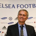 Newly reappointed Chelsea manager Mourinho reacts during a news conference at Stamford Bridge stadium in London