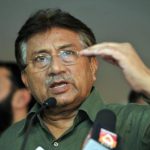 Pakistan's former President Pervez Musharraf speaks during a news conference in Dubai