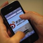 A man visits Sina's Weibo microblogging site in Shanghai