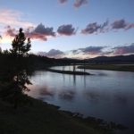 The Yellowstone River winds through the Hayden Valley in Yellowstone National Park, Wyoming