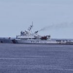 Chinese patrol ship Haixun 01 is pictured during a search for the missing Malaysia Airlines MH370, in the south Indian Ocean