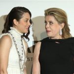 Actresses Marion Cotillard and Catherine Deneuve