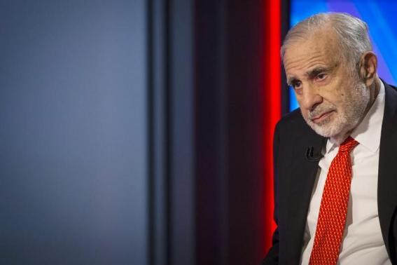 Billionaire activist-investor Carl Icahn gives an interview on FOX Business Network's Neil Cavuto show in New York