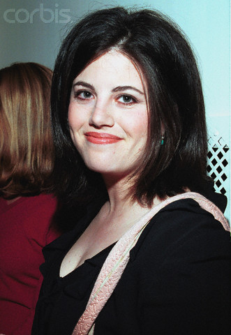MONICA LEWINSKY AT THE NBA FASHION SHOW.