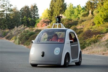 Google shows a very early version of Google's prototype self-driving car