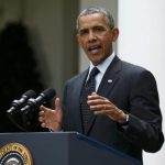 U.S. President Obama delivers announcement on future U.S. troop levels in Afghanistan from the White House Rose Garden in Washington