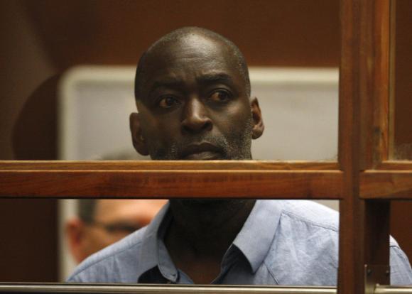 Actor Michael Jace appears at an arraignment hearing for a murder charge in Los Angeles Superior Court in Los Angeles