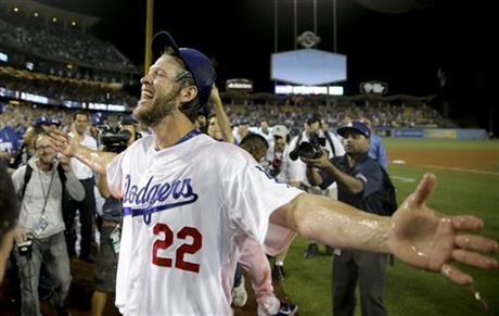 Los Angeles Dodgers starting pitcher Clayton Kershaw