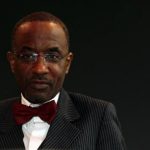 Nigeria's central bank governor Sanusi Lamido Sanusi attends an interview with Reuters at the World Islamic Economic Forum in London