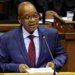 South African President Zuma delivers his State of the Nation address at Parliament in Cape Town