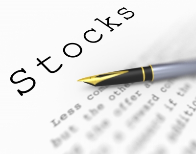 Stocks Word Shows Investing In Company And Shares