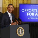 Obama speaks before he signs a presidential memorandum on reducing burden of student loan debt in White House in Washington