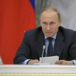 Russian President Putin chairs a meeting of the presidential council on science and education at the Kremlin in Moscow