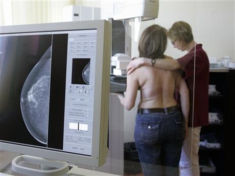 X-ray technician Martina Rosenow, right, Marianne Warnholz