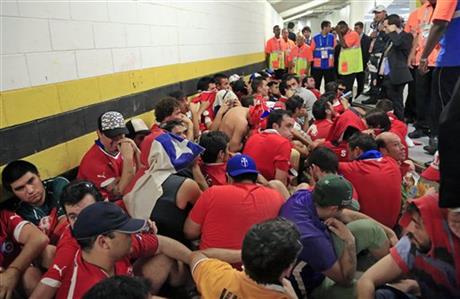 brazil, Chilean fans