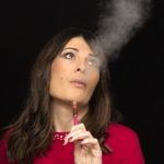 woman smoking