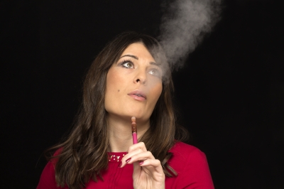 woman smoking