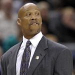 Cavaliers head coach Byron Scott walks off the court after being ejected during their NBA basketball game in Toronto