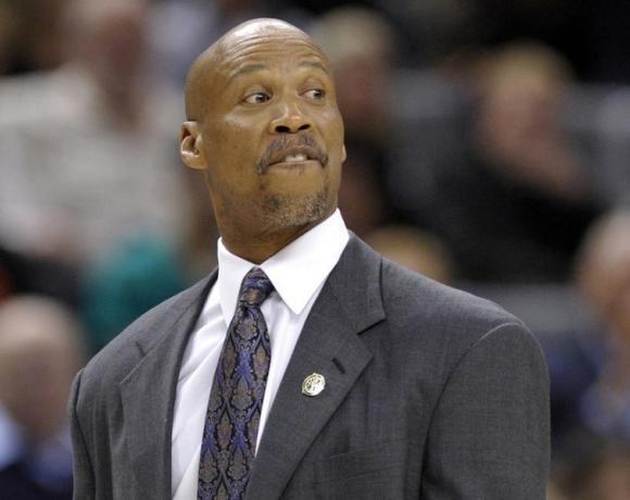 Cavaliers head coach Byron Scott walks off the court after being ejected during their NBA basketball game in Toronto