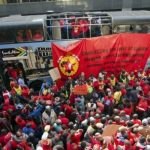 Members of the National Union of Metalworkers (NUMSA)