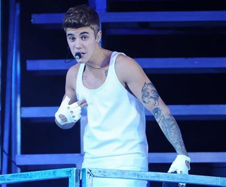 singer Justin Bieber