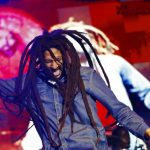 Julian Marley performs at a concert celebrating his father's 69th birthday in Kingston