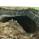 a crater discovered recently in the Yamal