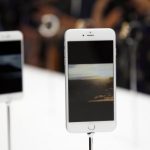 New Apple iPhone 6 Plus is seen during an Apple event at the Flint Center in Cupertino
