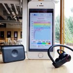 A pair of earbuds from LG uses Valencell’s technology to capture heart rate and other biometric signals at the ear.