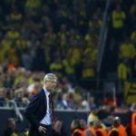 Arsenal manager Wenger reacts in Champions League soccer match against Dortmund in Dortmund