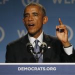 President Obama addresses the Democratic National Committee's Women?s Leadership Forum annual Issues Conference in Washington