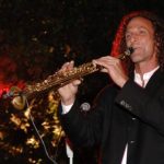 File photo of musician Kenny G performing at a fund-raising reception in Monterey