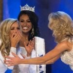 Miss New York Kira Kazantsev reacts after being announced winner of the 2015 Miss America Competition in Atlantic City, New Jersey
