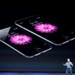 Phil Schiller speaks during an Apple event at the Flint Center in Cupertino