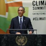 US President Barack Obama speaks during the Climate Summit at United Nations in New York
