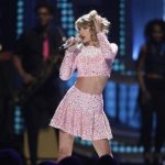 Singer Taylor Swift performs during the 2014 iHeartRadio Music Festival in Las Vegas