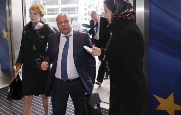 Ukraine's Energy Minister Prodan arrives for gas talks between the EU, Russia and Ukraine in Brussels