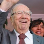 Beji Caid Essebsi (C), Nidaa Tounes party leader