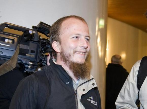 Gottfrid Svartholm Warg, the co-founder of Pirate bay, is pictured in Stockholm