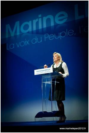 Political leader Marine Le Pen