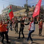 Supporters of a Palestinian militant group
