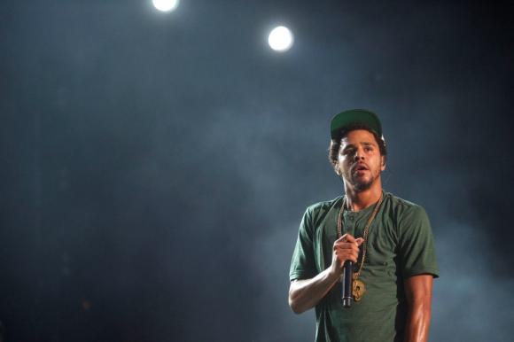 J. Cole performs at the Made in America festival in Philadelphia