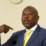 Newly appointed SA Reserve Bank governor (SARB) Lesetja Kganyago gestures during a media briefing in Pretoria