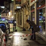 Police on the scene in Dijon