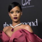 Singer Rihanna poses at the First Annual Diamond Ball fundraising event at The Vineyard in Beverly Hills
